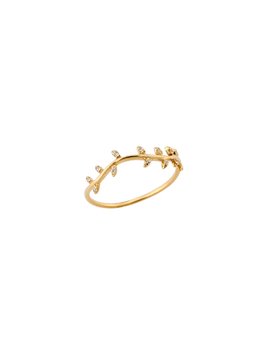 Δαχτυλίδι από Κίτρινο Χρυσό 9Κ με Ζιργκόν