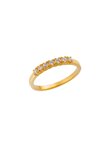 Δαχτυλίδι Σειρέ από Κίτρινο Χρυσό Κ14 με Ζιργκόν
