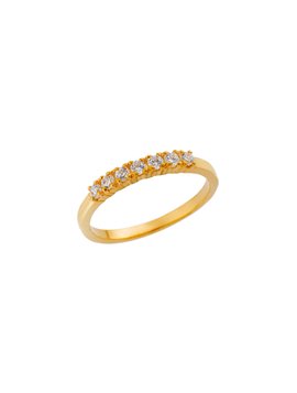 Δαχτυλίδι Σειρέ από Κίτρινο Χρυσό Κ14 με Ζιργκόν