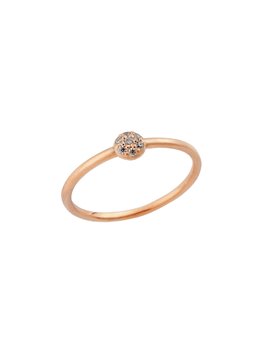 Δαχτυλίδι από Ροζ Χρυσό Κ18 με Ζιργκόν