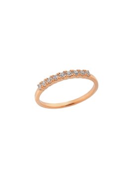 Δαχτυλίδι Σειρέ από Ροζ Χρυσό Κ18 με Ζιργκόν