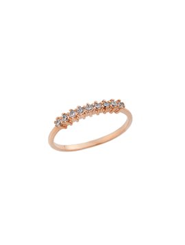 Δαχτυλίδι Σειρέ από Ροζ Χρυσό Κ18 με Ζιργκόν