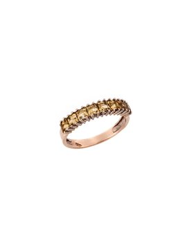 Δαχτυλίδι Ροζ Χρυσό 18Κ με Citrine