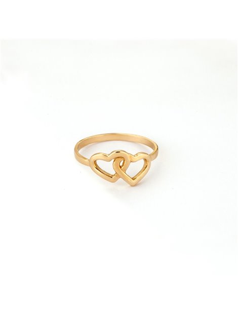 Δαχτυλίδι Χρυσό Κ9 με Καρδιά