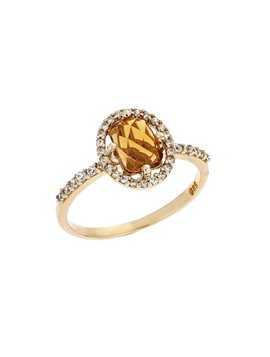 Δαχτυλίδι Ροζέτα Χρυσό 14Κ με Ζιργκόν