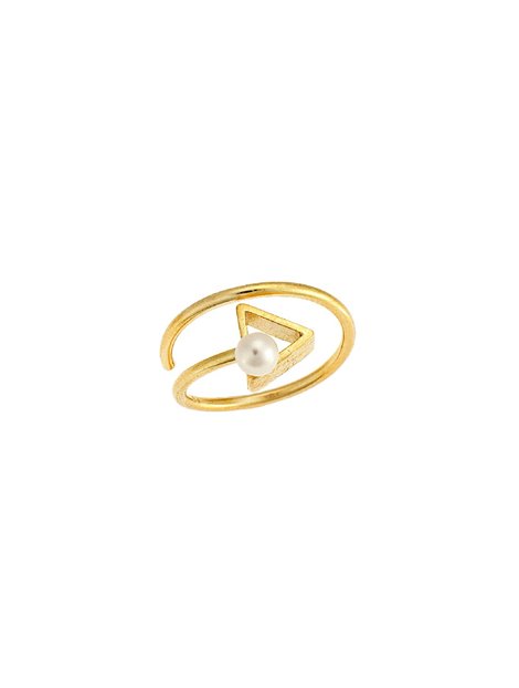 Δαχτυλίδι με Μαργαριτάρι Χρυσό 14Κ 