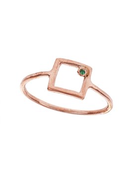 Δαχτυλίδι Χειροποίητο Ροζ Χρυσό 9Κ με Ζιργκόν