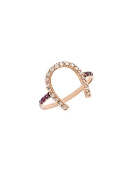 Δαχτυλίδι Χρυσό 9Κ σε Ροζ Χρώμα με Ζιργκόν