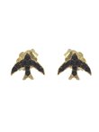 Σκουλαρίκια από Χρυσό 9Κ σε Κίτρινο Χρώμα με Ζιργκόν