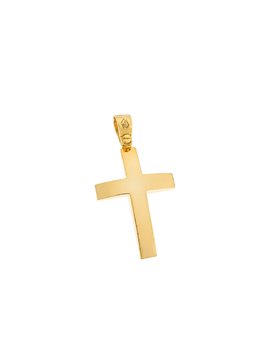 Σταυρός Βάπτισης από Χρυσό 18Κ σε Κίτρινο Χρώμα