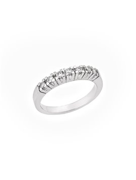 Δαχτυλίδι Σειρέ με Διαμάντια από Χρυσό18Κ σε Λευκό Χρώμα 
