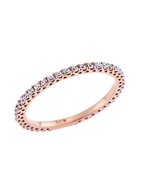 Δαχτυλίδι Ολόβερο Χρυσό 14Κ σε Ροζ Χρώμα με Ζιργκόν