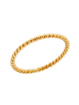 Στριφτό Δαχτυλίδι Χρυσό Κ9 σε Κίτρινο Χρώμα