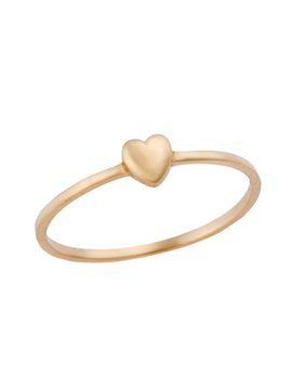 Κίτρινο Δαχτυλίδι Κ9 με Καρδιά