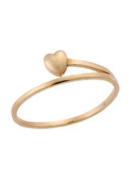 Χρυσό Δαχτυλίδι Κ9 με Καρδιά