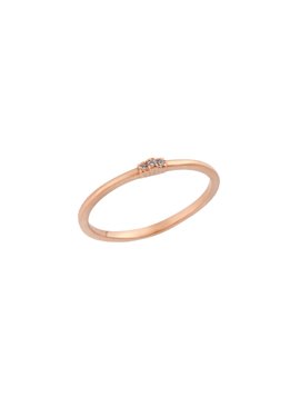 Δαχτυλίδι από Ροζ Χρυσό Κ18 με Ζιργκόν